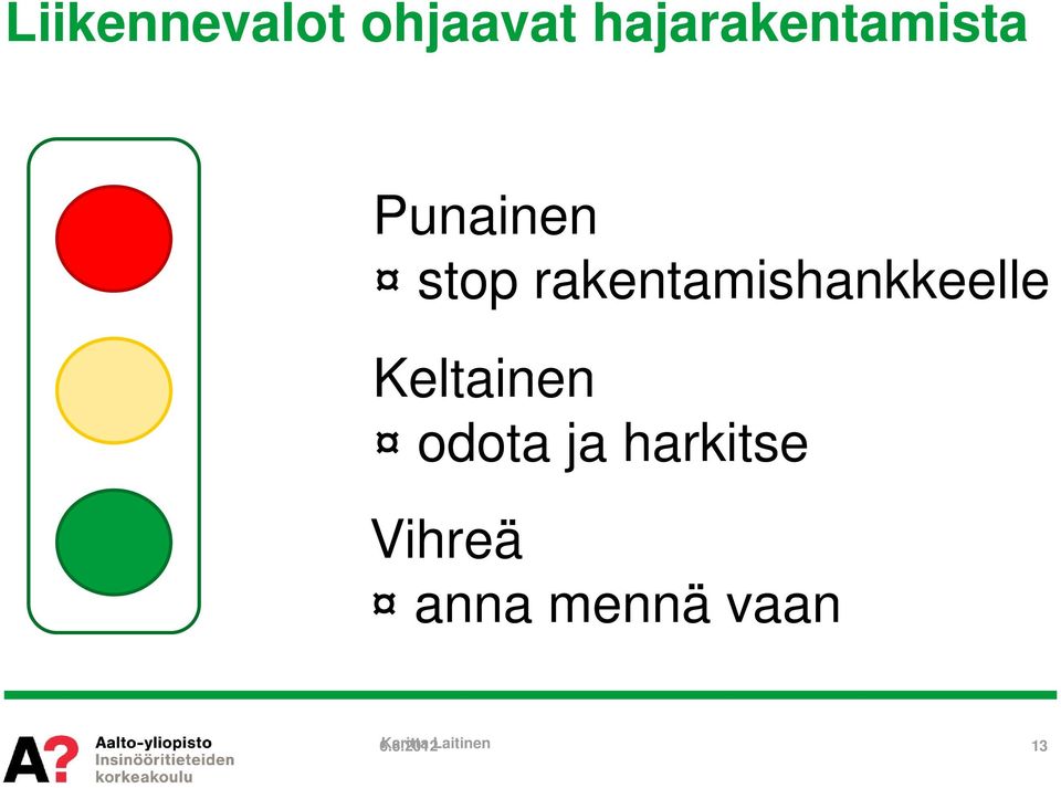 rakentamishankkeelle Keltainen