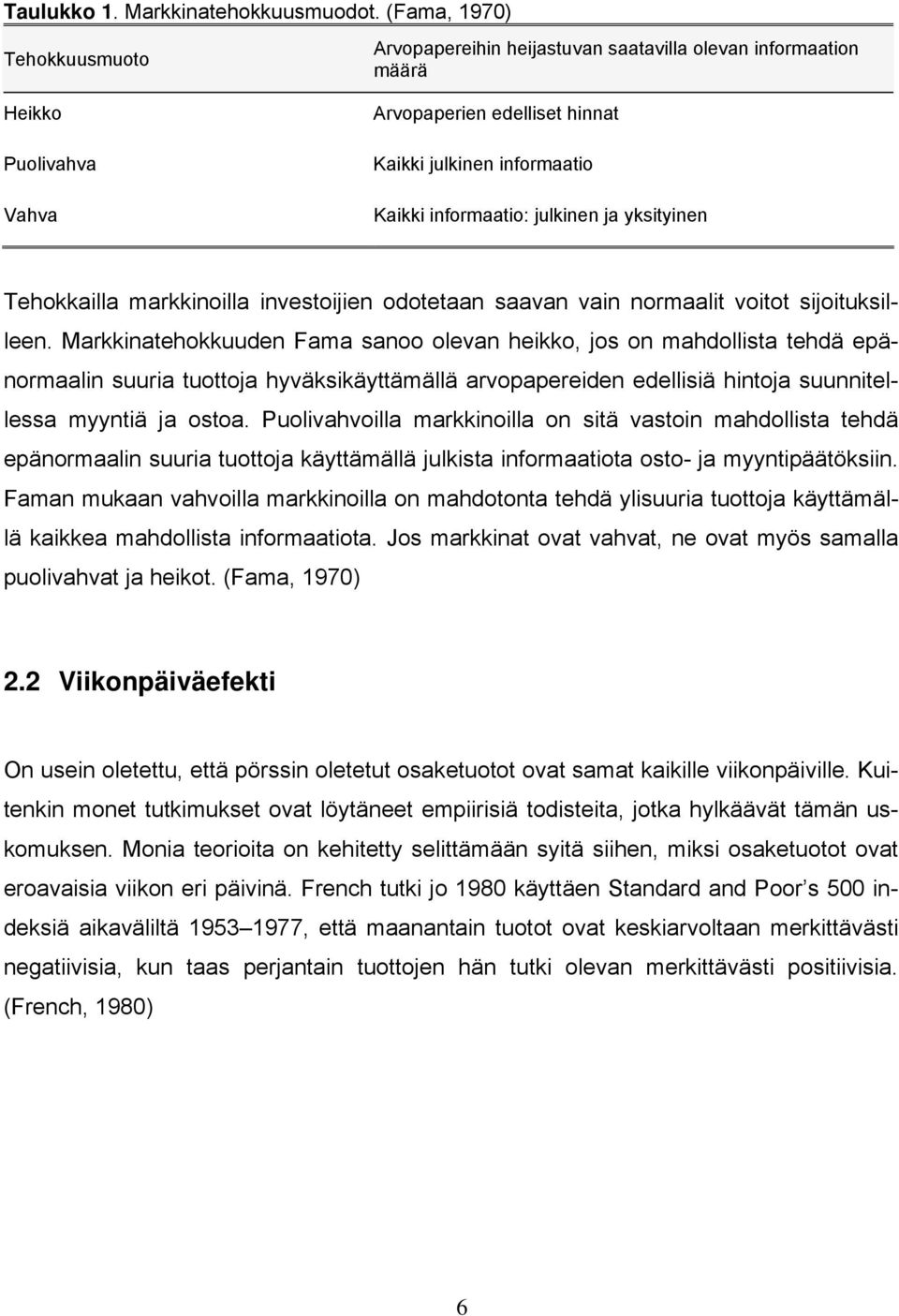 julkinen ja yksityinen Tehokkailla markkinoilla investoijien odotetaan saavan vain normaalit voitot sijoituksilleen.