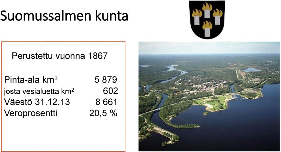 josta vesialuetta km 2 602