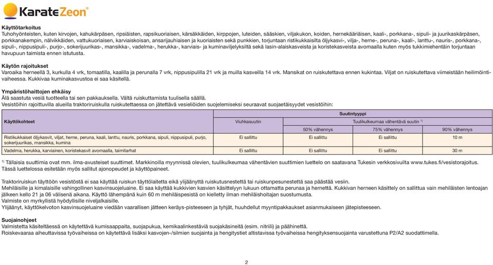 peruna-, kaali-, lanttu-, nauris-, porkkana-, sipuli-, nippusipuli-, purjo-, sokerijuurikas-, mansikka-, vadelma-, herukka-, karviais- ja kuminaviljelyksiltä sekä lasin-alaiskasveista ja