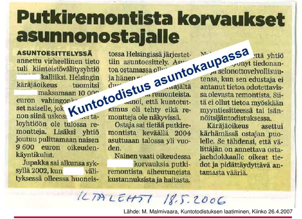 Kuntotodistuksen