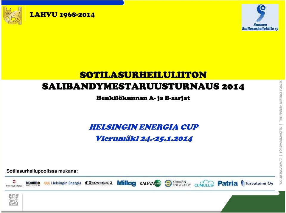 Henkilökunnan A- ja B-sarjat HELSINGIN