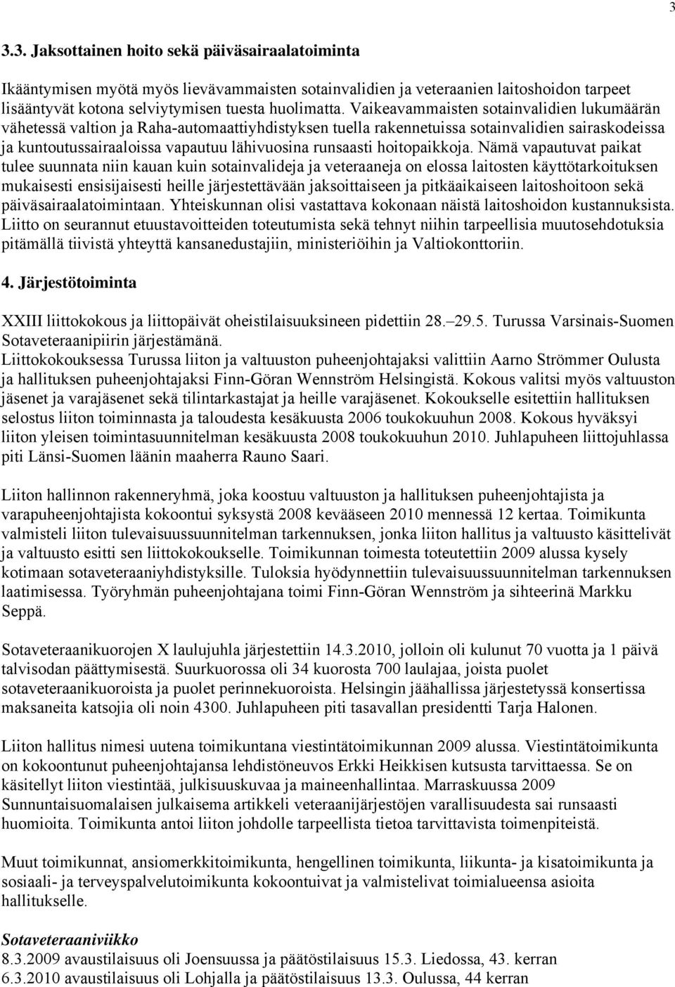 hoitopaikkoja.