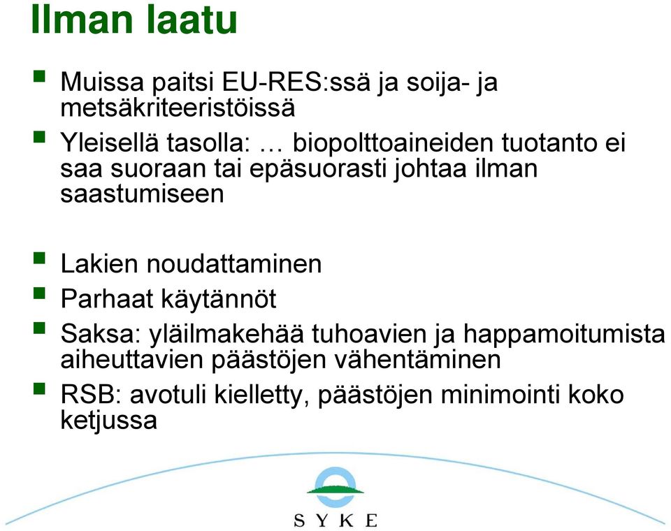 saastumiseen Lakien noudattaminen Parhaat käytännöt Saksa: yläilmakehää tuhoavien ja