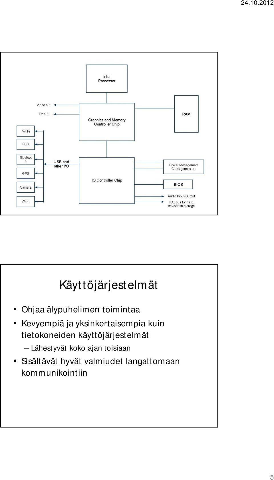 käyttöjärjestelmät Lähestyvät koko ajan toisiaan