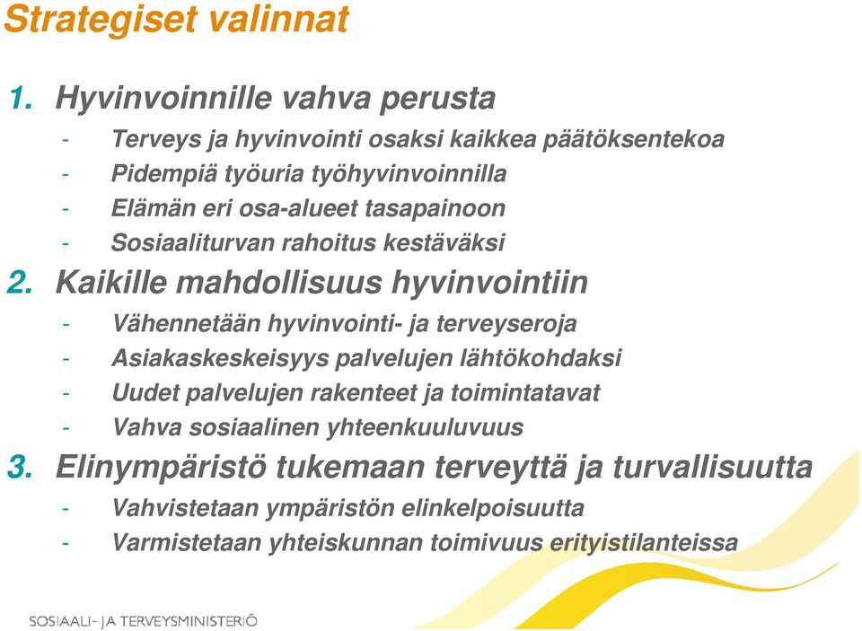 tasapainoon - Sosiaaliturvan rahoitus kestäväksi 2.