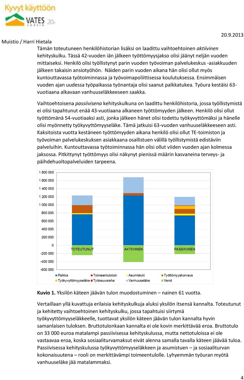 Näiden parin vuoden aikana hän olisi ollut myös kuntouttavassa työtoiminnassa ja työvoimapoliittisessa koulutuksessa. Ensimmäisen vuoden ajan uudessa työpaikassa työnantaja olisi saanut palkkatukea.