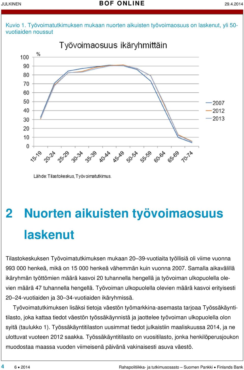 39-vuotiaita työllisiä oli viime vuonna 993 000 henkeä, mikä on 15 000 henkeä vähemmän kuin vuonna 2007.
