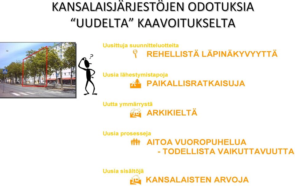 PAIKALLISRATKAISUJA Uutta ymmärrystä ARKIKIELTÄ Uusia prosesseja