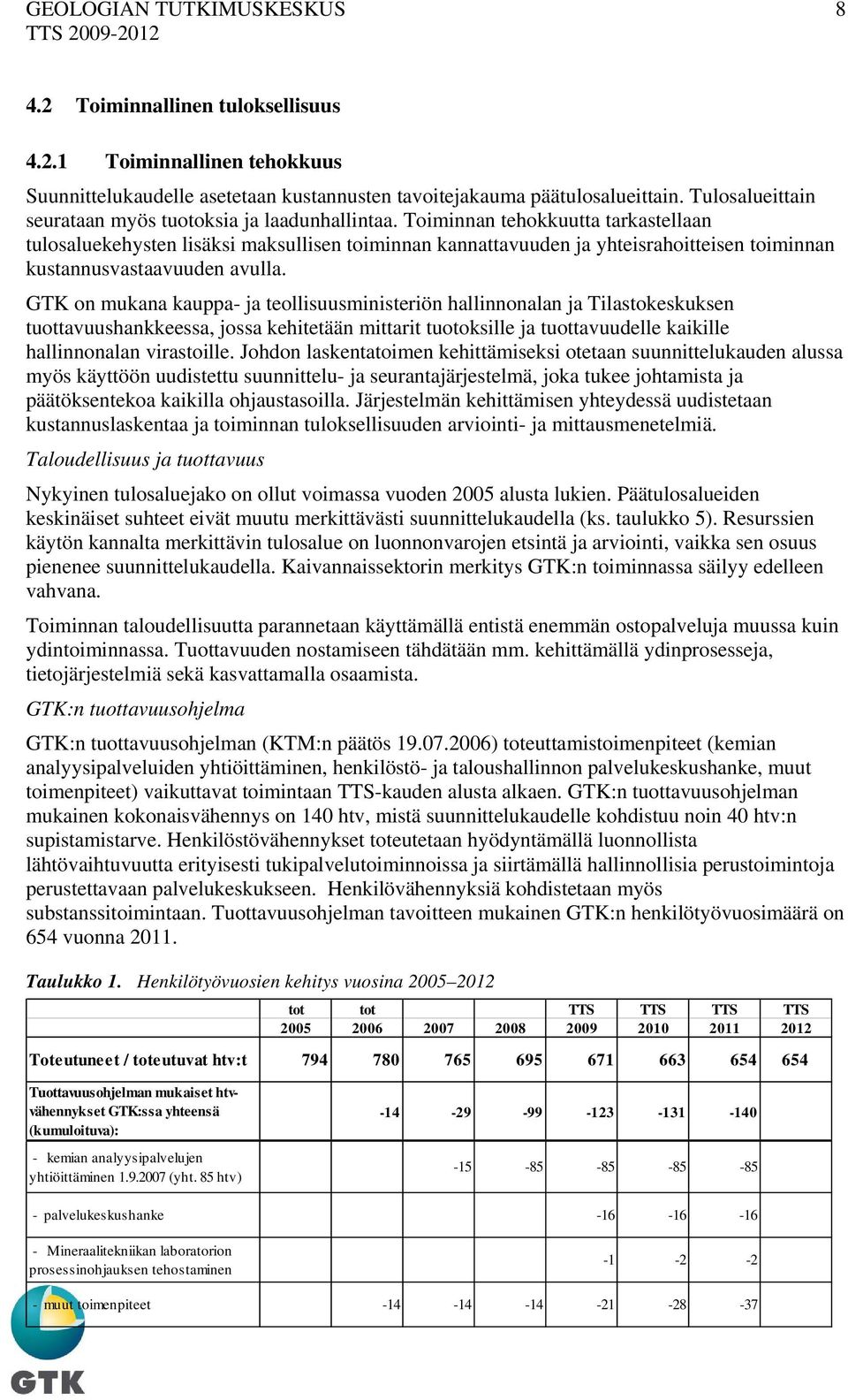 Toiminnan tehokkuutta tarkastellaan tulosaluekehysten lisäksi maksullisen toiminnan kannattavuuden ja yhteisrahoitteisen toiminnan kustannusvastaavuuden avulla.