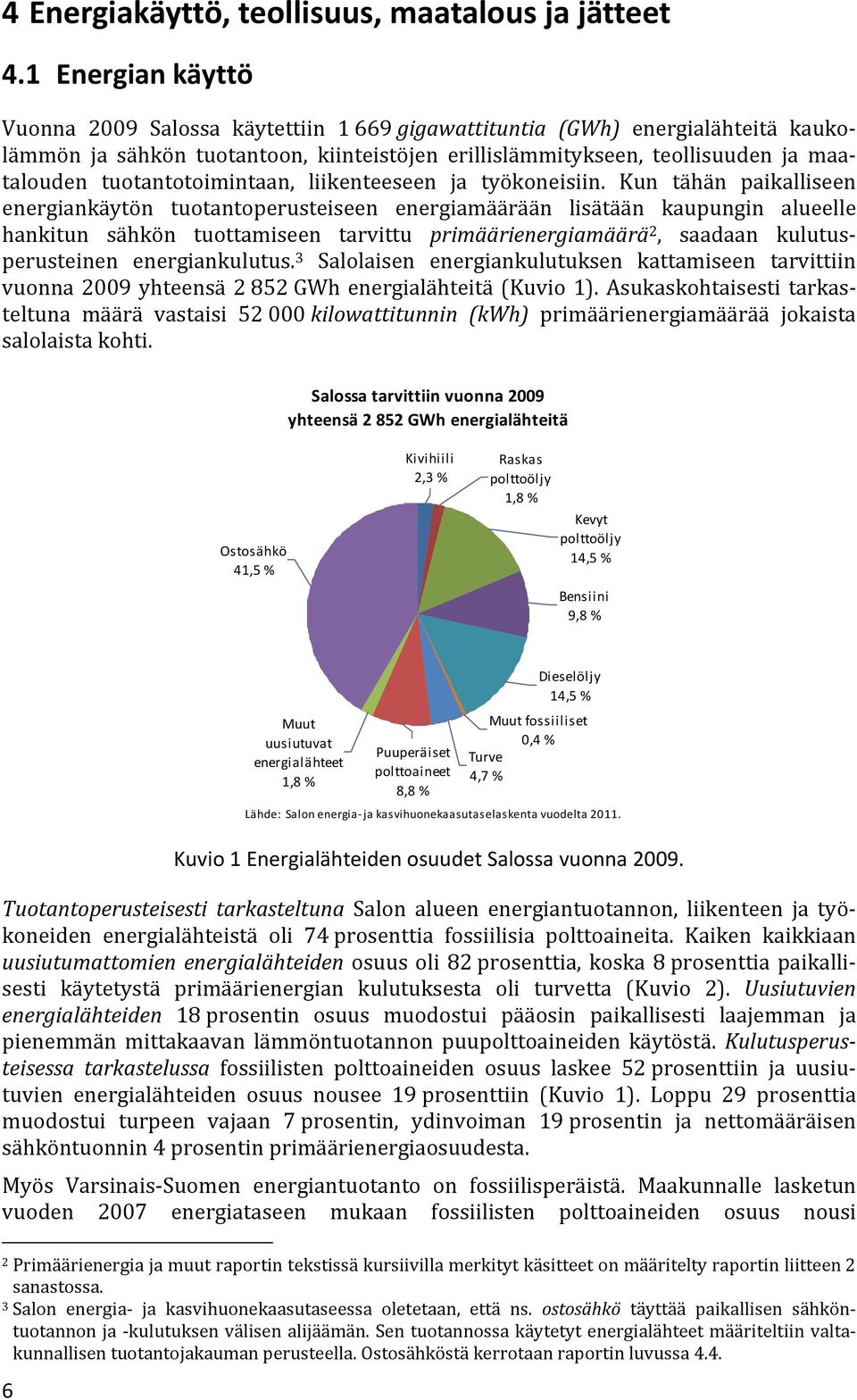 tuotantotoimintaan, liikenteeseen ja työkoneisiin.