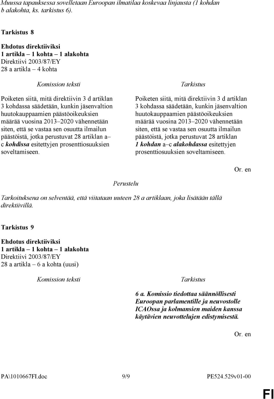 vastaa sen osuutta ilmailun päästöistä, jotka perustuvat 28 artiklan a c kohdissa esitettyjen prosenttiosuuksien soveltamiseen.