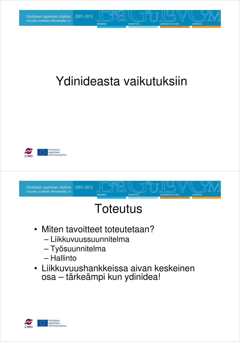 Liikkuvuussuunnitelma Työsuunnitelma