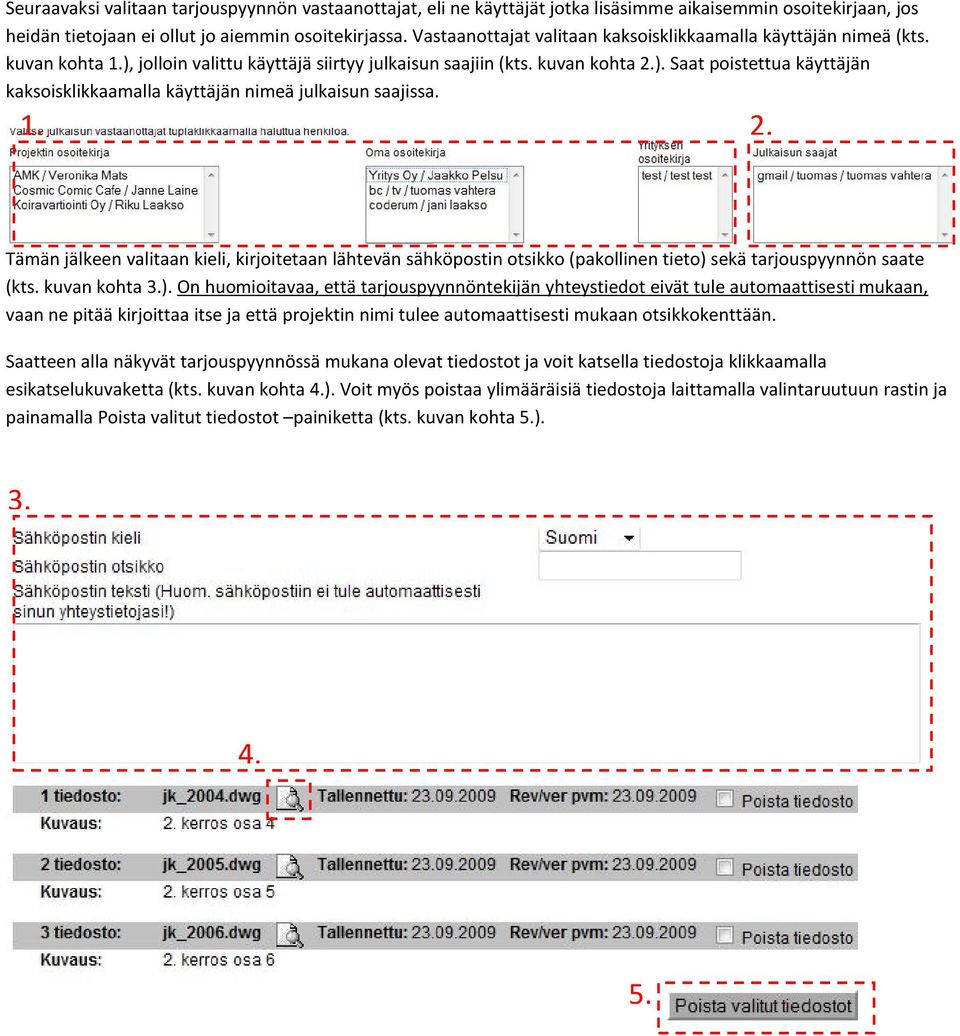 Tämän jälkeen valitaan kieli, kirjoitetaan lähtevän sähköpostin otsikko (pakollinen tieto) 