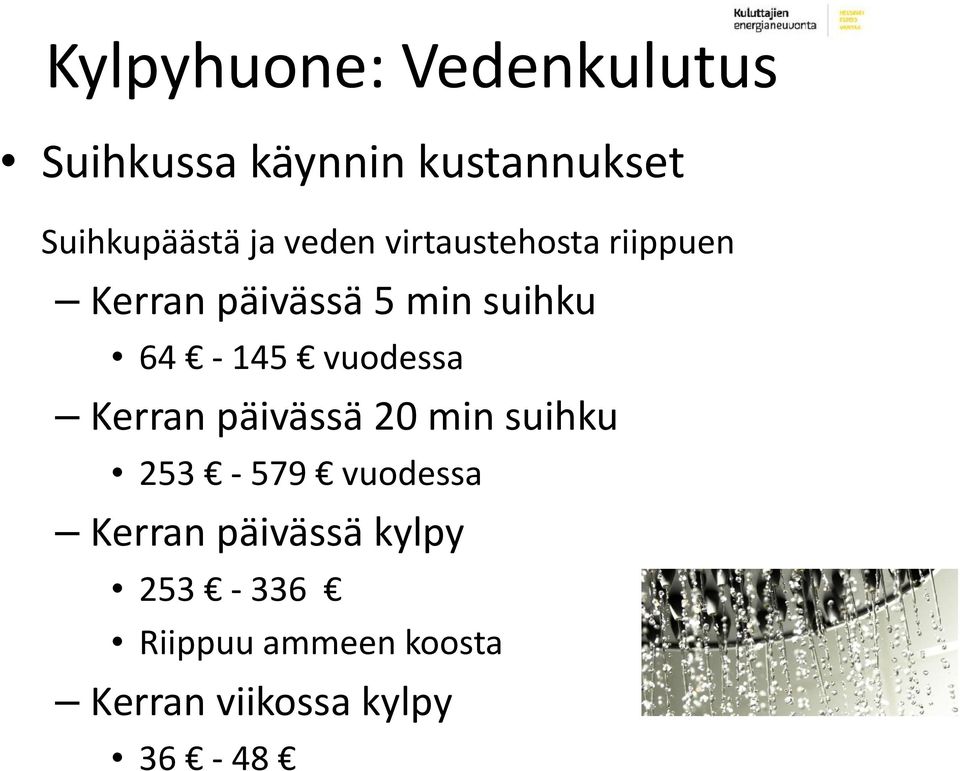 Kerranpäivässä5minsuihku 64 145 vuodessa