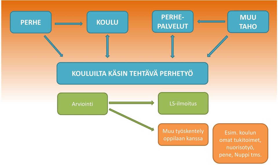 LS-ilmoitus Muu työskentely oppilaan kanssa