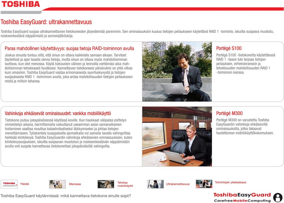 Paras mahdollinen käytettävyys: suojaa tietoja RAID-toiminnon avulla Joskus sinusta tuntuu siltä, että sinun on oltava kaikkialla samaan aikaan.