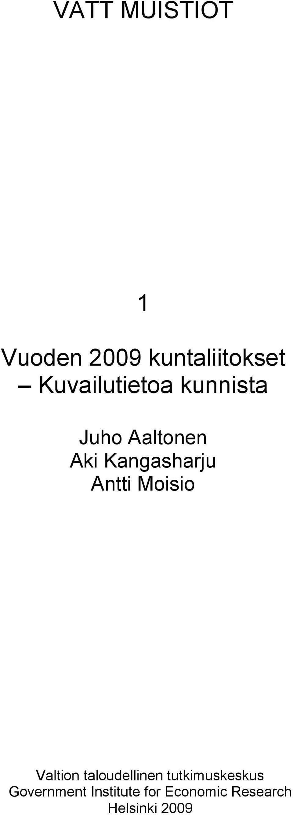 Kangasharju Antti Moisio Valtion taloudellinen