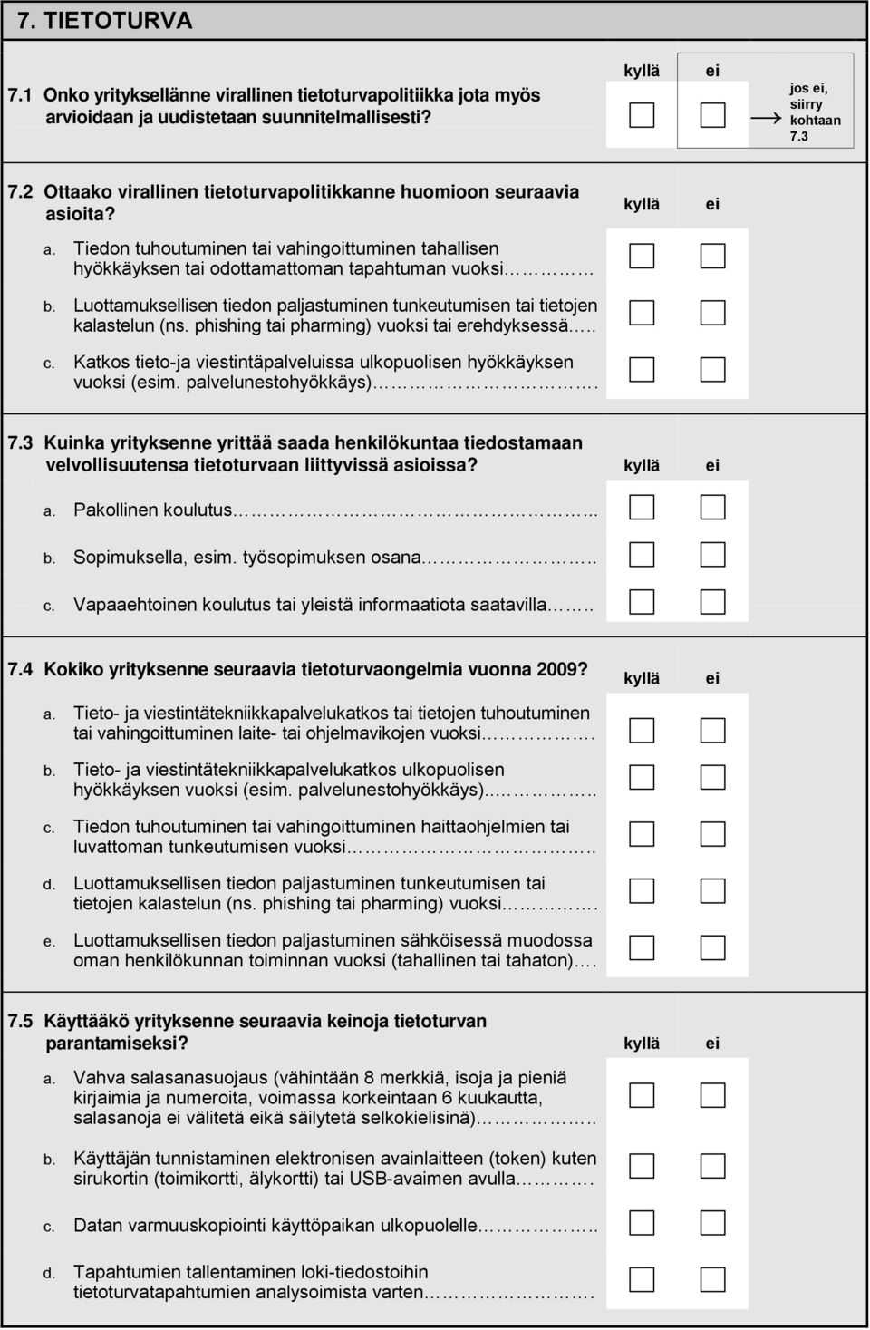 Luottamuksellisen tiedon paljastuminen tunkeutumisen tai tietojen kalastelun (ns. phishing tai pharming) vuoksi tai erehdyksessä.. c.