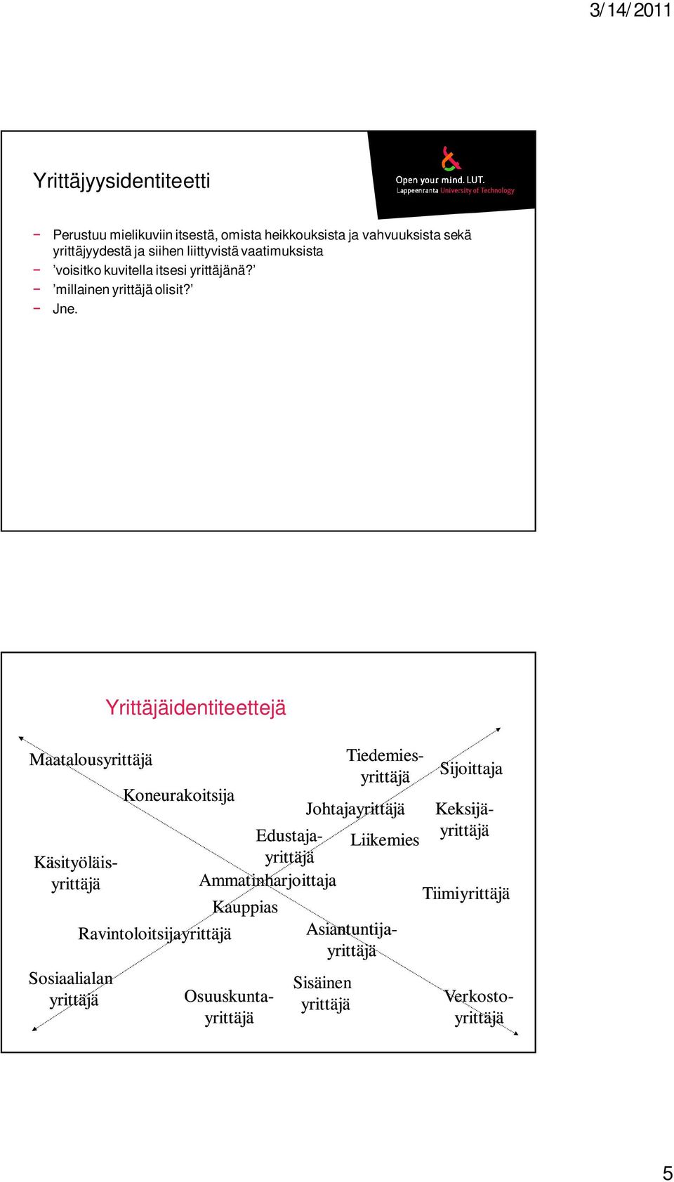 Maatalous Sosiaalialan Yrittäjäidentiteettejä Koneurakoitsija Ravintoloitsija Verkosto- Edustaja-