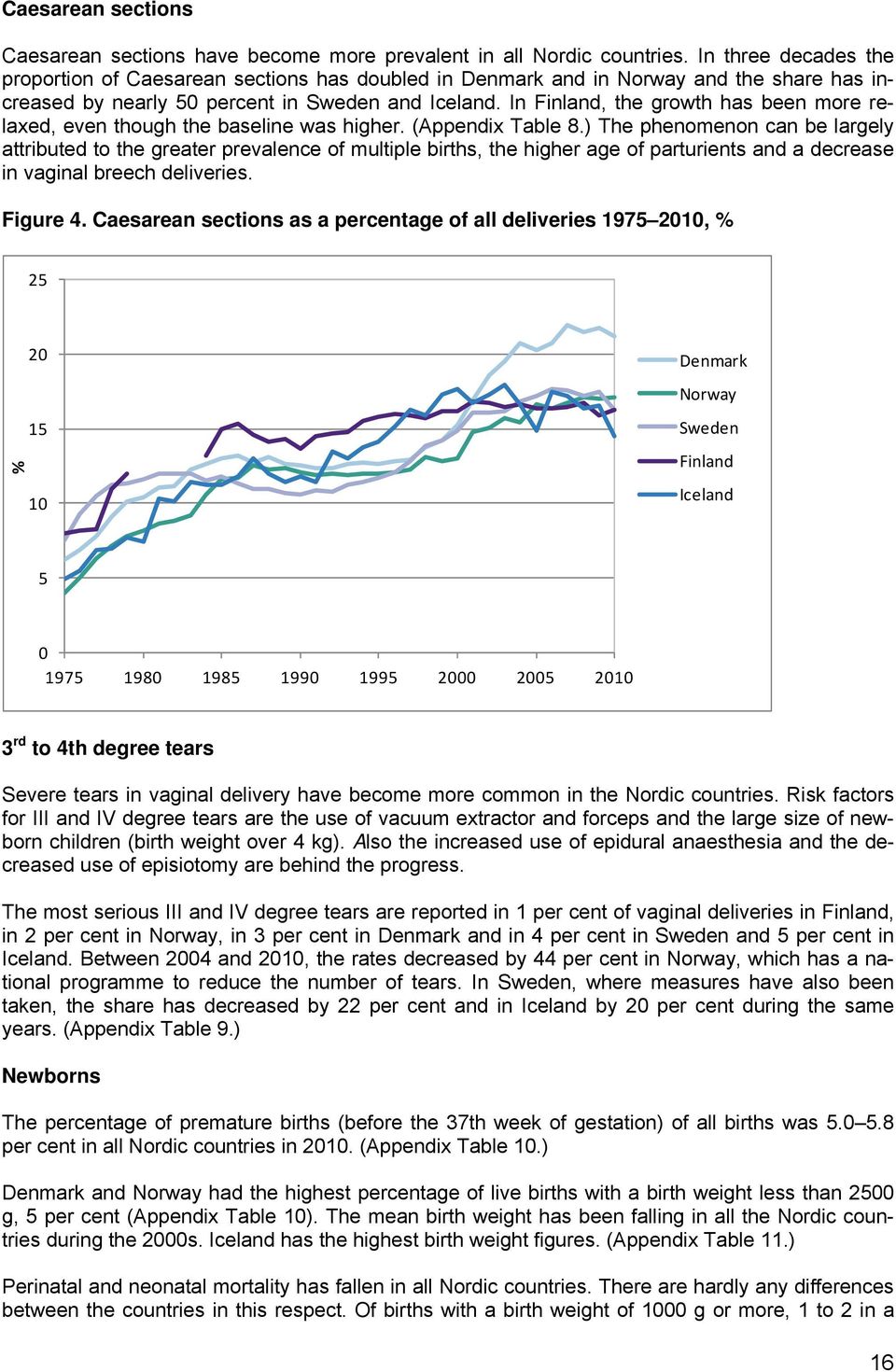 In Finland, the growth has been more relaxed, even though the baseline was higher. (Appendix Table 8.