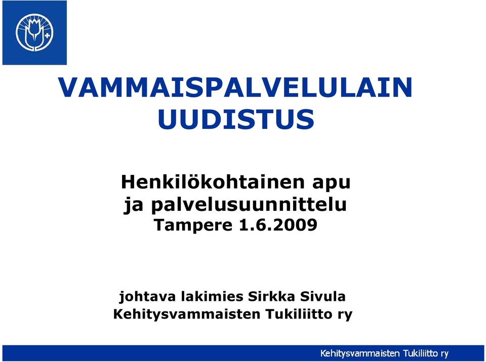 palvelusuunnittelu Tampere 1.6.