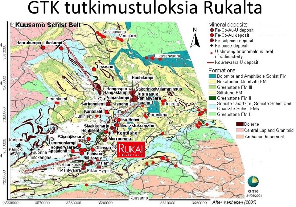 koko, etäisyys, laji, rikastus, työpaikat, muut erityispiirteet