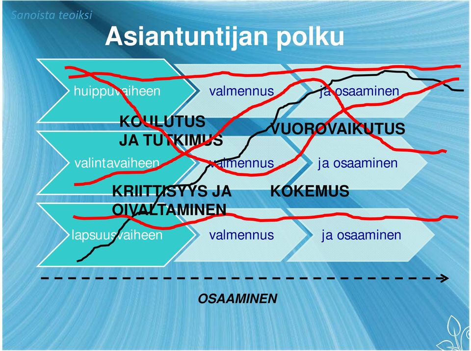 valmennus ja osaaminen KRIITTISYYS JA OIVALTAMINEN