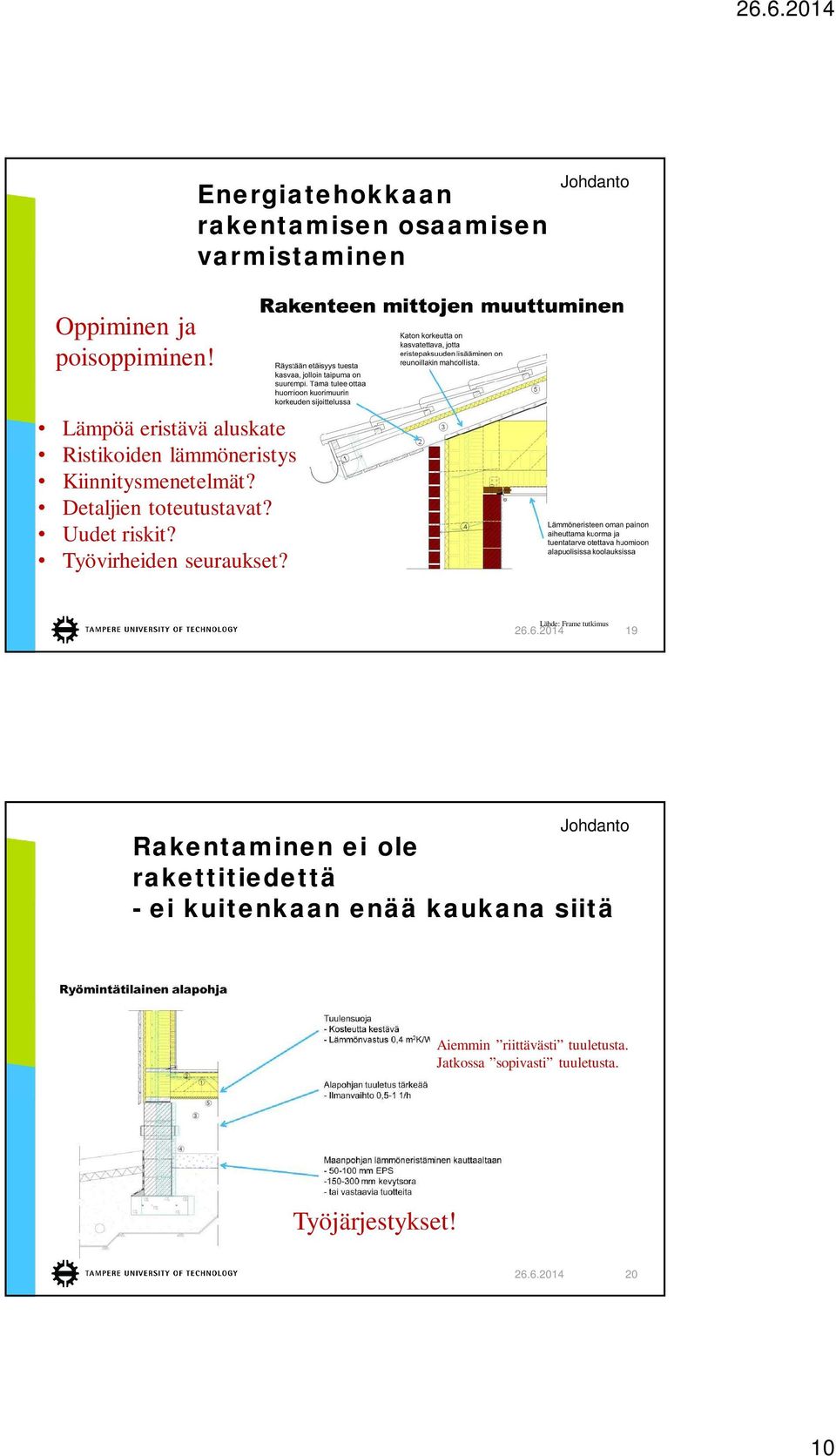 Työvirheiden seuraukset? Lähde: Frame tutkimus 26.