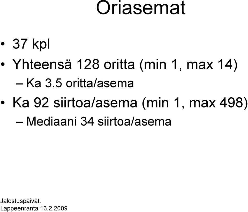 5 oritta/asema Ka 92