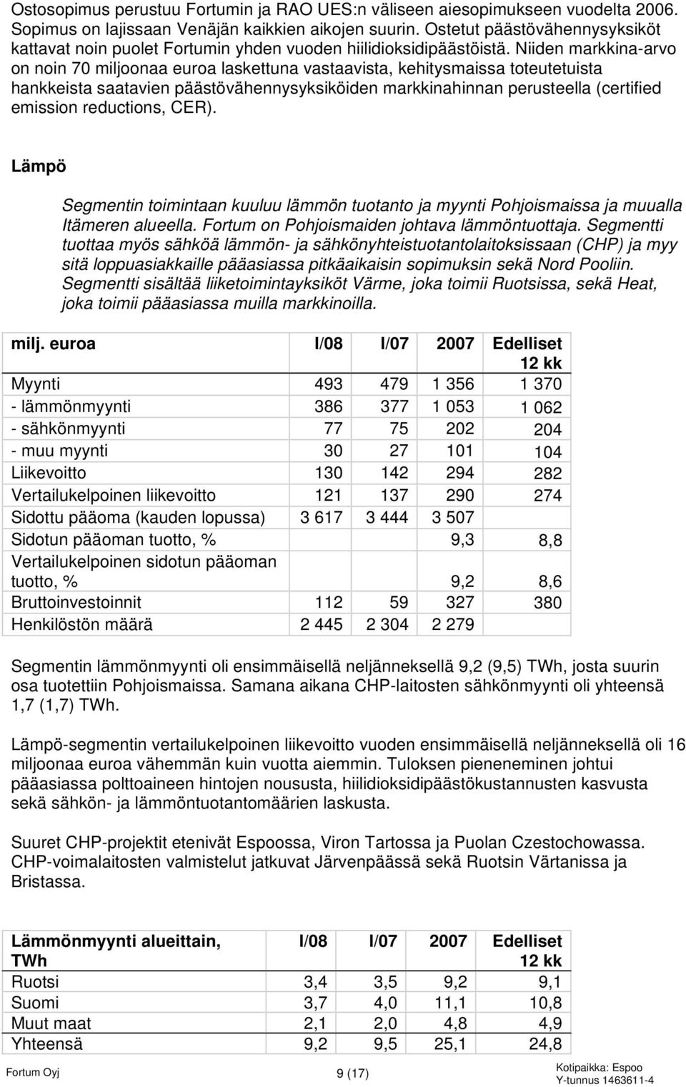 Niiden markkina-arvo on noin 70 miljoonaa euroa laskettuna vastaavista, kehitysmaissa toteutetuista hankkeista saatavien päästövähennysyksiköiden markkinahinnan perusteella (certified emission