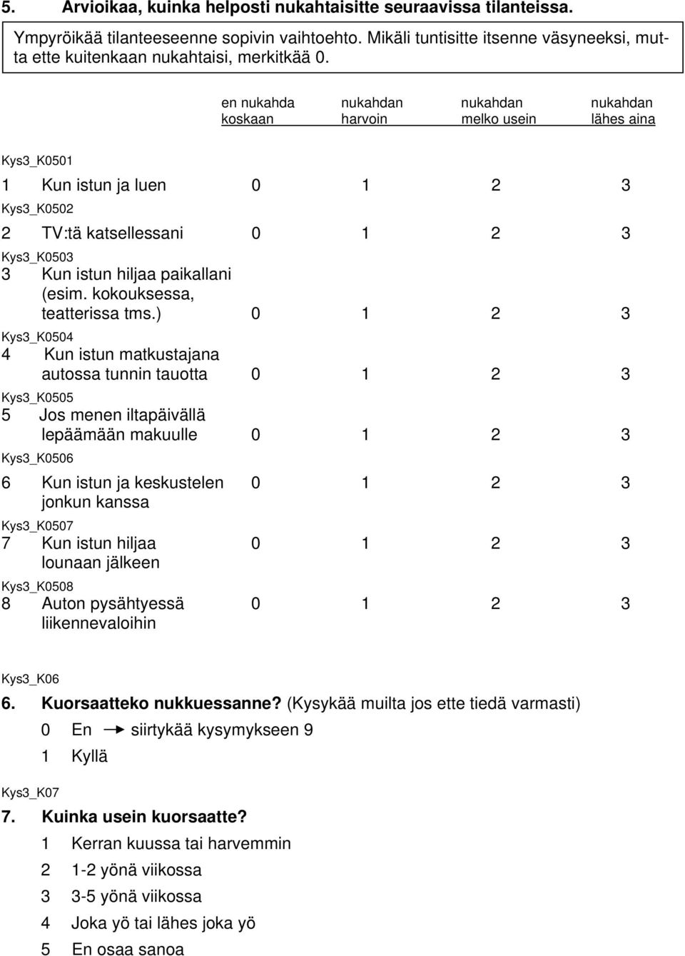 (esim. kokouksessa, teatterissa tms.