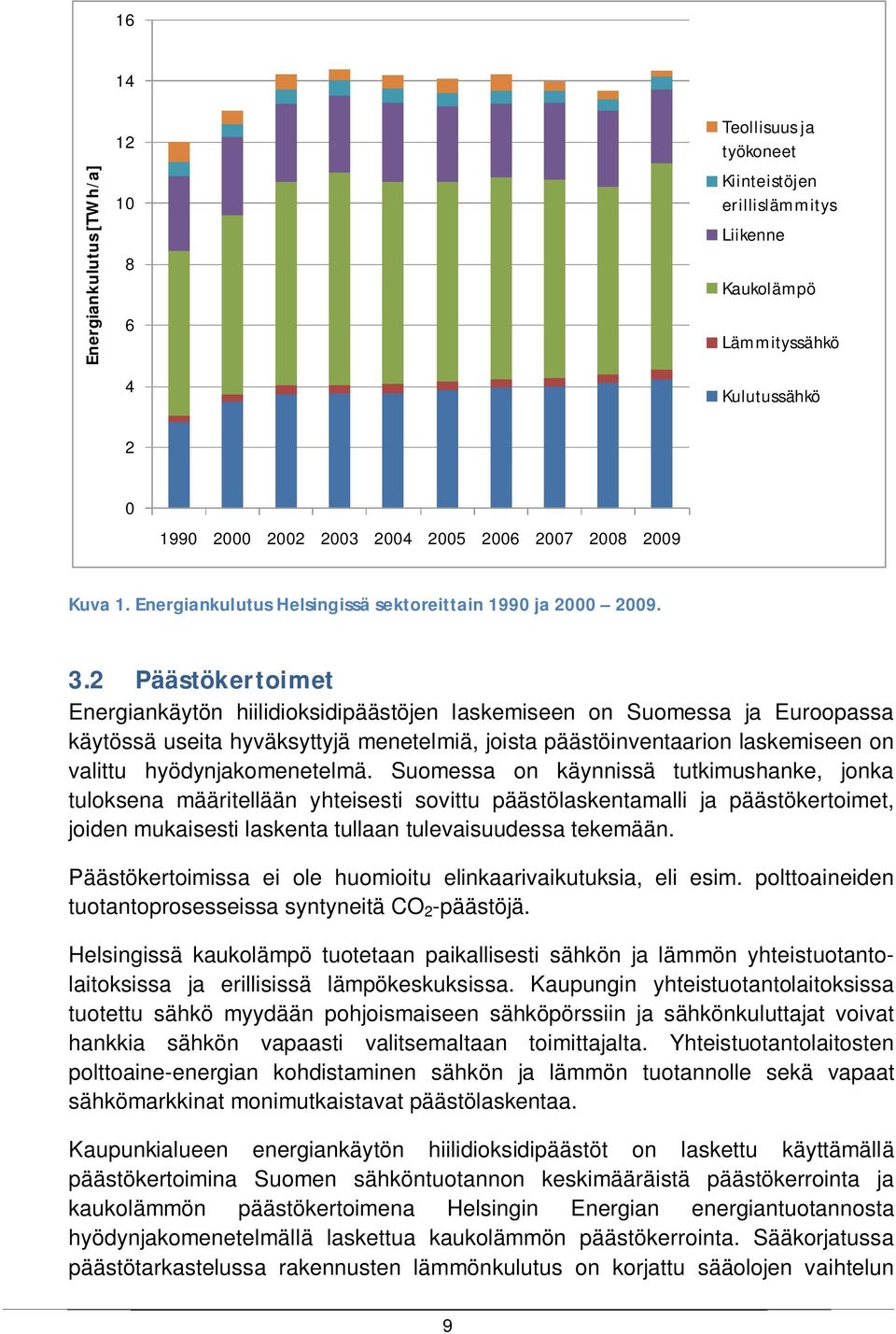 2 Päästökertoimet Energiankäytön hiilidioksidipäästöjen laskemiseen on Suomessa ja Euroopassa käytössä useita hyväksyttyjä menetelmiä, joista päästöinventaarion laskemiseen on valittu
