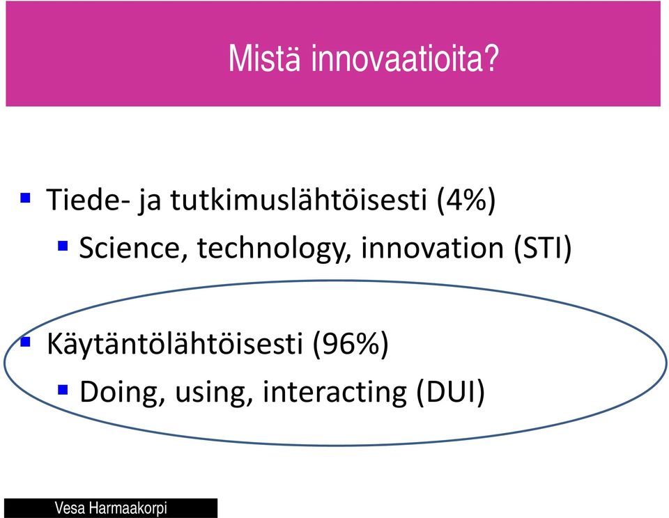 Science, technology, innovation (STI)