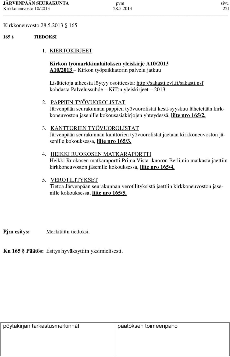nsf kohdasta Palvelussuhde KiT:n yleiskirjeet 20