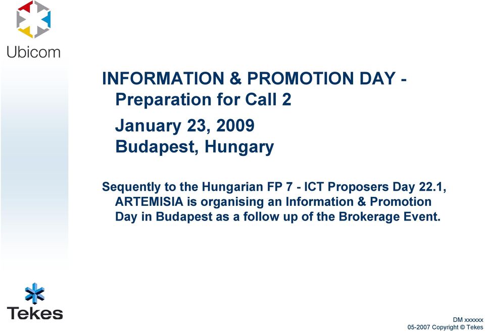 ICT Proposers Day 22.