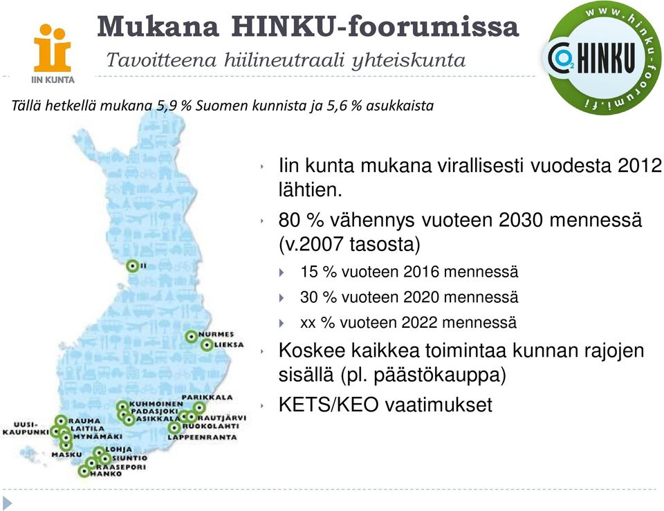 80 % vähennys vuoteen 2030 mennessä (v.
