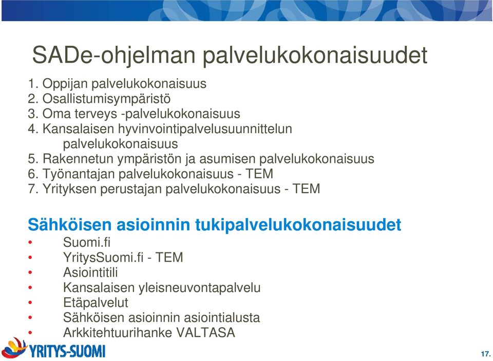 Työnantajan palvelukokonaisuus - TEM 7.