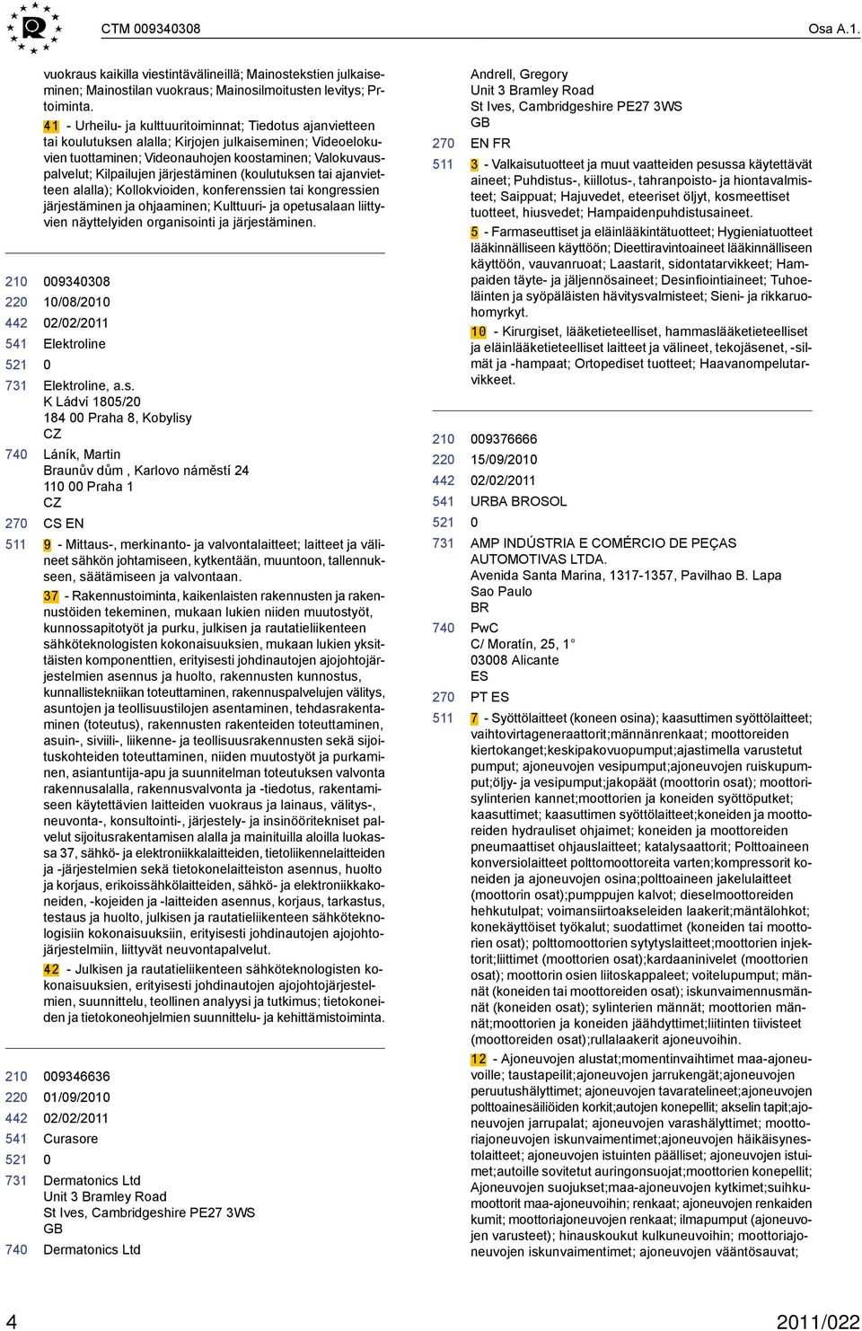 järjestäminen (koulutuksen tai ajanvietteen alalla); Kollokvioiden, konferenssien tai kongressien järjestäminen ja ohjaaminen; Kulttuuri- ja opetusalaan liittyvien näyttelyiden organisointi ja