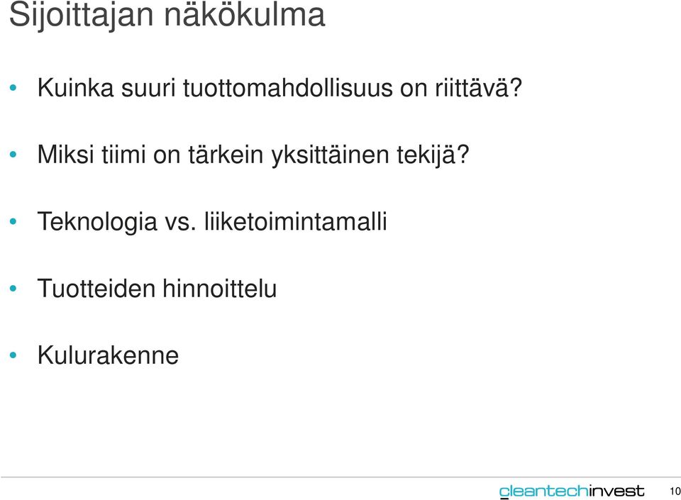 Miksi tiimi on tärkein yksittäinen tekijä?