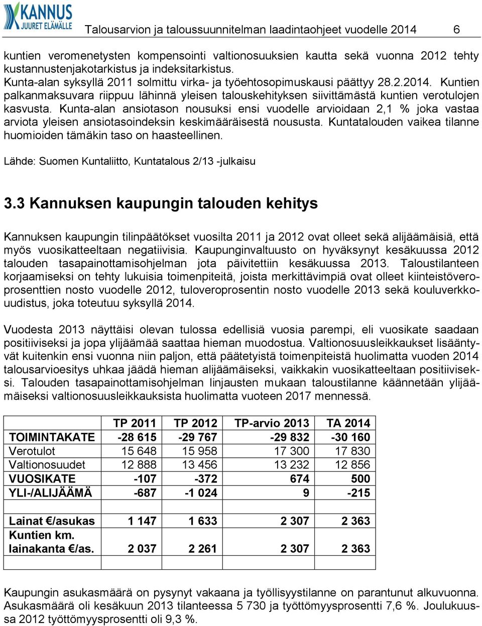 Kunta-alan ansiotason nousuksi ensi vuodelle arvioidaan 2,1 % joka vastaa arviota yleisen ansiotasoindeksin keskimääräisestä noususta.
