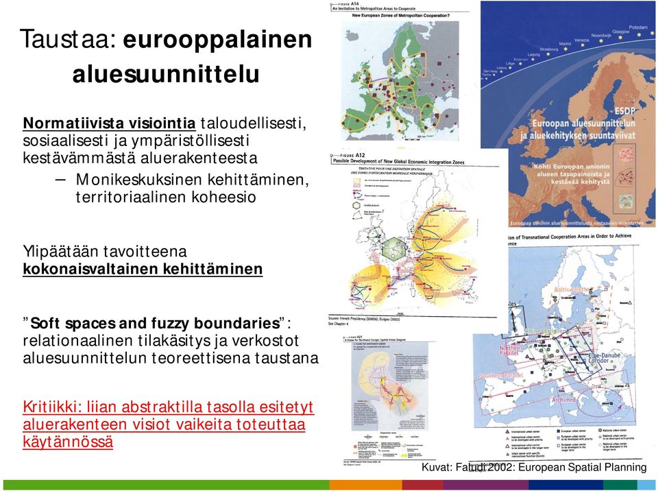 kehittäminen Soft spaces and fuzzy boundaries : relationaalinen tilakäsitys ja verkostot aluesuunnittelun teoreettisena taustana