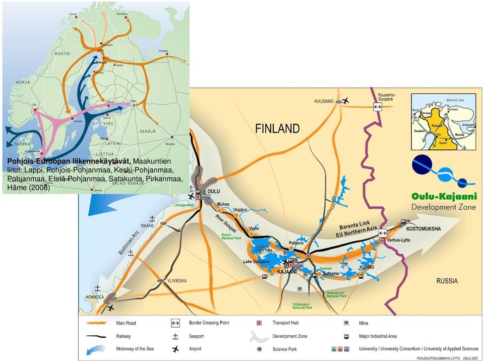 Pohjois-Pohjanmaa, Keski-Pohjanmaa,