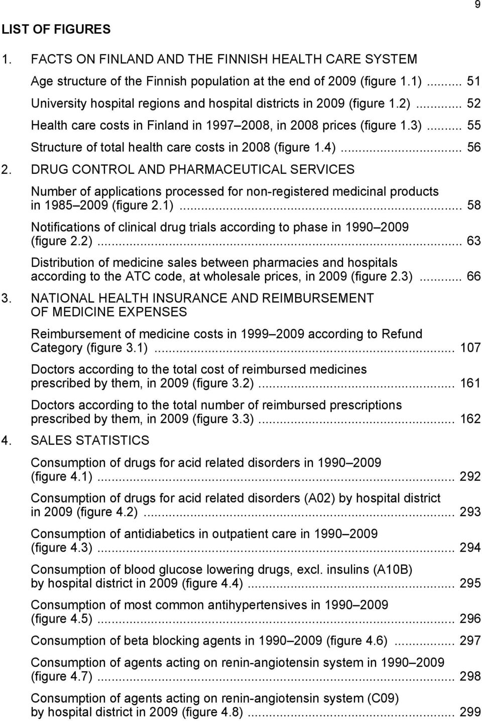 .. 55 Structure of total health care costs in 2008 (figure 1.4)... 56 2.