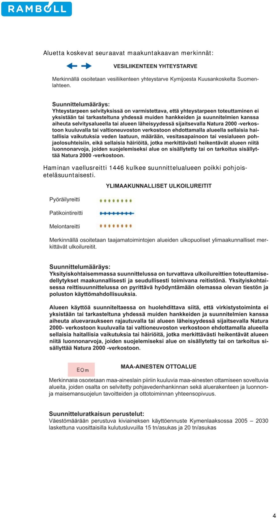 vaellusreitti 1446 kulkee