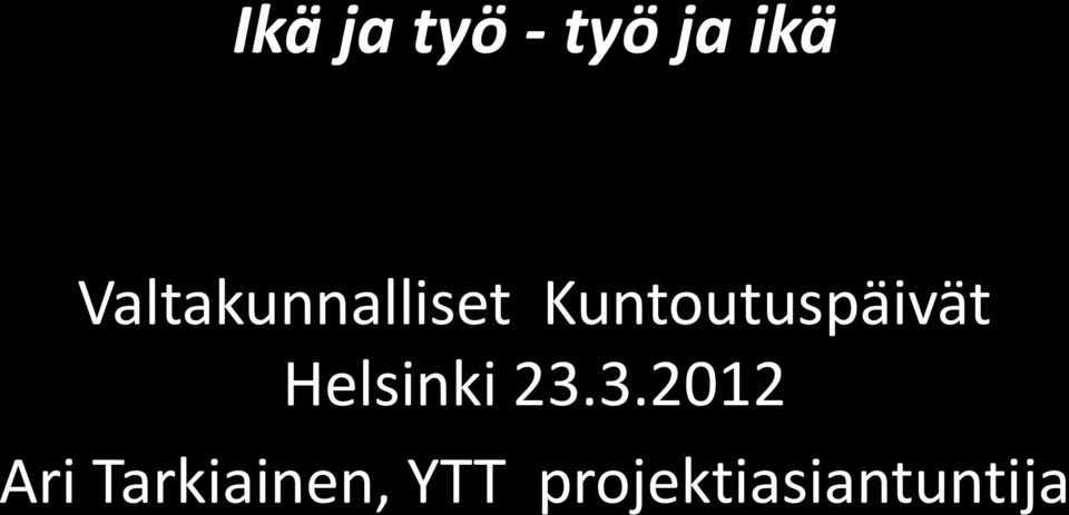 Kuntoutuspäivät Helsinki 23.