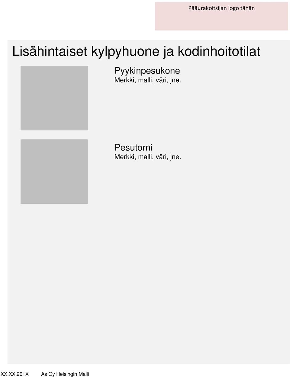 Pyykinpesukone Merkki, malli,