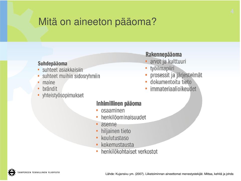 Liiketoiminnan aineettomat