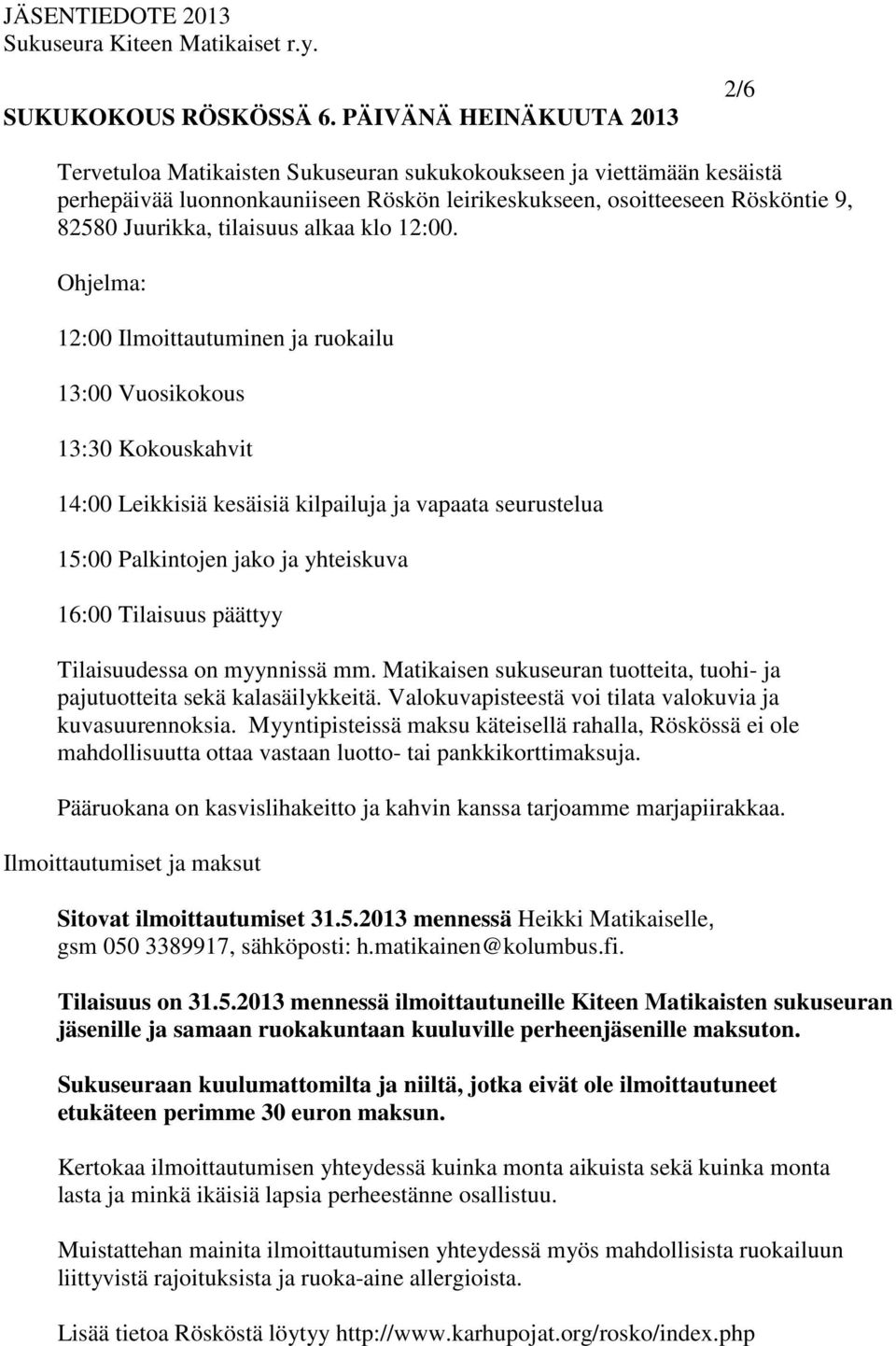 tilaisuus alkaa klo 12:00.