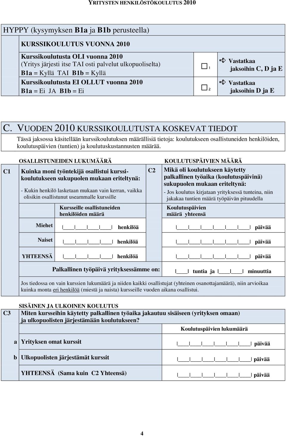 VUODEN 2010 KURSSIKOULUTUSTA KOSKEVAT TIEDOT Tässä jksoss käsitellään kurssikoulutuksen määrällisiä tietoj: koulutukseen osllistuneien henkilöien, koulutuspäivien (tuntien) j koulutuskustnnusten